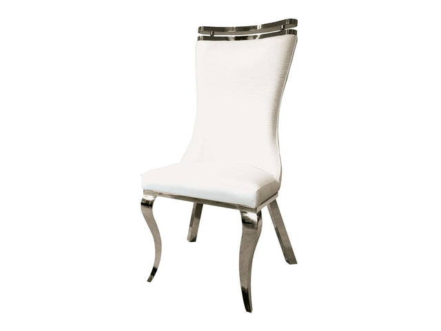Palazzo Silver/White Chair (Set of 2) - Ornate Home
