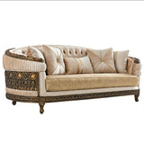 Palazzo Venezia Beige/Brown/Yellow Sofa / HD-9017 - Ornate Home