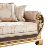 Palazzo Venezia Beige/Brown/Yellow Sofa / HD-9017 - Ornate Home