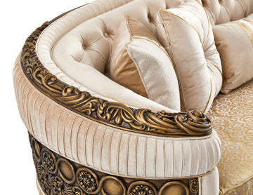 Palazzo Venezia Beige/Brown/Yellow Sofa / HD-S9017 - Ornate Home