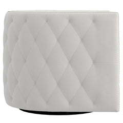 Palazzo White/Cream Fabric Swivel Chair - Ornate Home