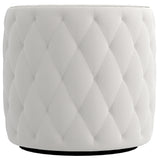 Palazzo White/Cream Fabric Swivel Chair - Ornate Home