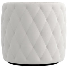 Palazzo White/Cream Fabric Swivel Chair - Ornate Home