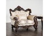Palencia Dark Cherry/Beige Chair - Ornate Home