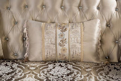 Palencia Dark Cherry/Beige Chair - Ornate Home