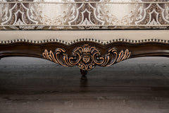 Palencia Dark Cherry/Beige Loveseat - Ornate Home