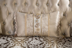 Palencia Dark Cherry/Beige Sofa & Loveseat - Ornate Home