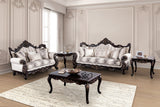 Palencia Dark Cherry/Beige Sofa - Ornate Home