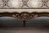 Palencia Dark Cherry/Beige Sofa - Ornate Home