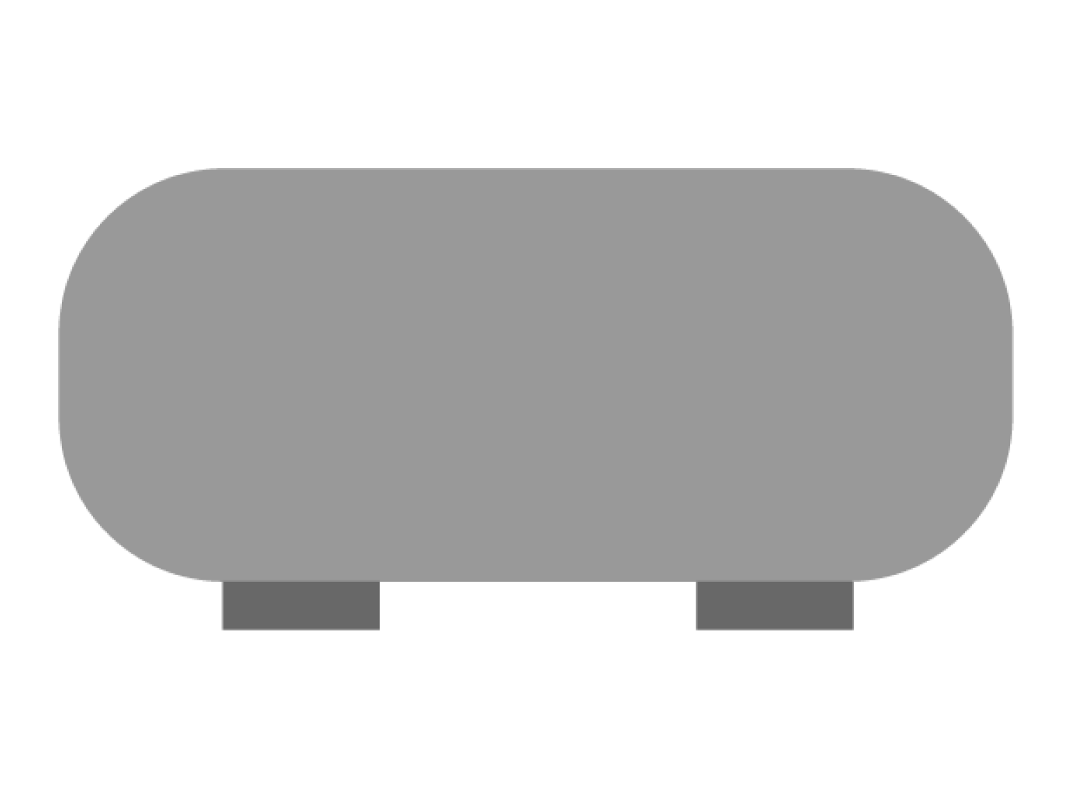 Palermo Anthracite Round Ottoman - Ornate Home