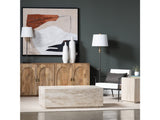 Palermo Beige/Brown Travertine Cocktail Table - Ornate Home