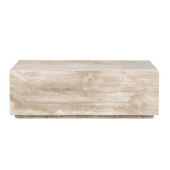 Palermo Beige/Brown Travertine Cocktail Table - Ornate Home