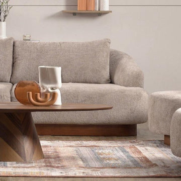 Palermo Gray Curved 2-piece Sectional Sofa - Ornate Home