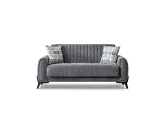 Palermo Grey 3-pieces (Sofa & Loveseat & Chair) Living Room Set - Ornate Home