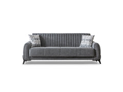 Palermo Grey Convertible Sofa - Ornate Home