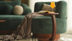 Palermo Teal Round Swivel Arm Chair - Ornate Home
