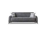 Palermo Grey Convertible Sofa
