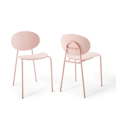 Palette Pink Dining Side Chair (Set of 2) - Ornate Home
