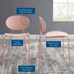 Palette Pink Dining Side Chair (Set of 2) - Ornate Home