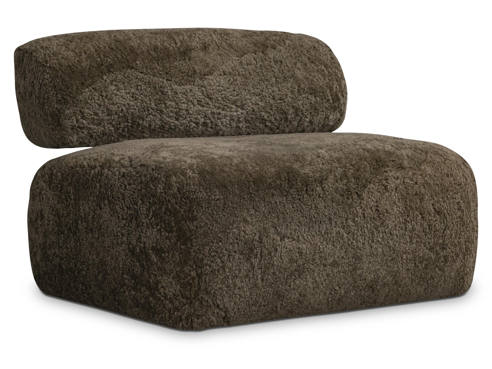 Paley Brown Shearling Swivel Chair - Ornate Home