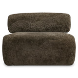 Paley Brown Shearling Swivel Chair - Ornate Home