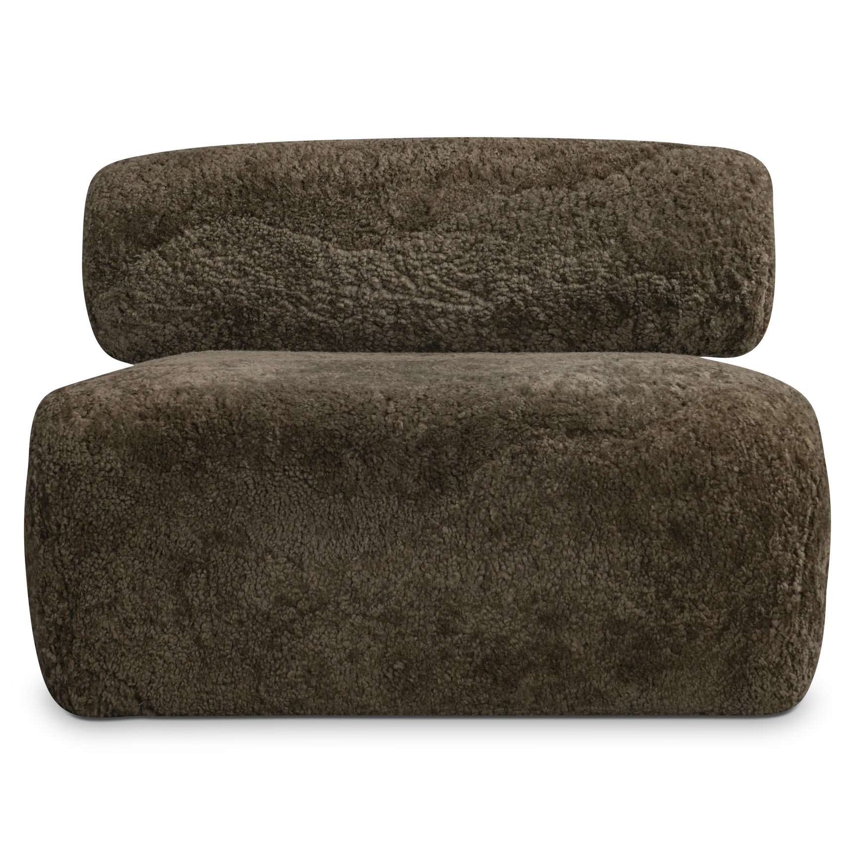 Paley Brown Shearling Swivel Chair - Ornate Home