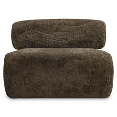 Paley Brown Shearling Swivel Chair - Ornate Home