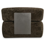 Paley Brown Shearling Swivel Chair - Ornate Home