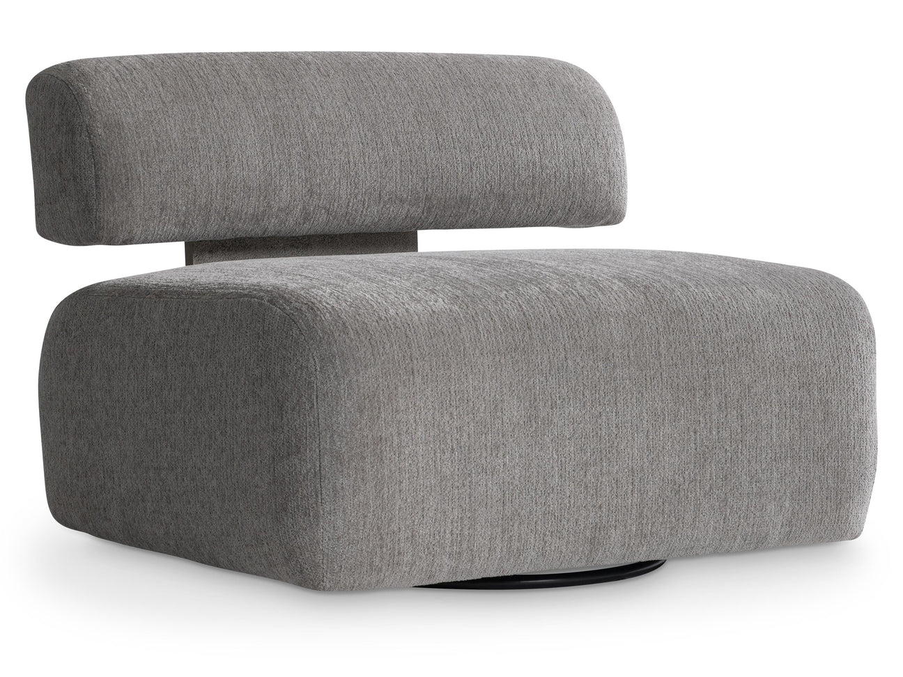 Paley Grey Fabric Swivel Chair - Ornate Home