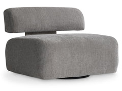 Paley Grey Fabric Swivel Chair - Ornate Home