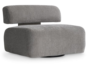Paley Grey Fabric Swivel Chair - Ornate Home