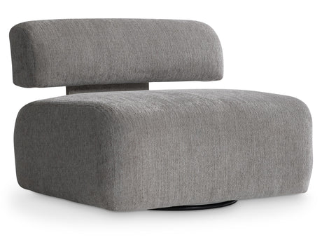 Paley Grey Fabric Swivel Chair - Ornate Home