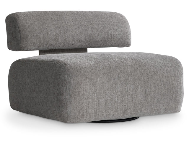 Paley Grey Fabric Swivel Chair - Ornate Home