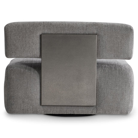 Paley Grey Fabric Swivel Chair - Ornate Home
