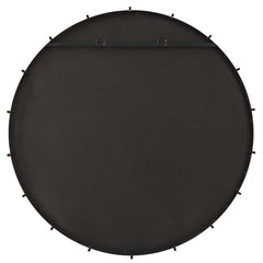 Pali Black/Gold Industrial Round Mirror - Ornate Home