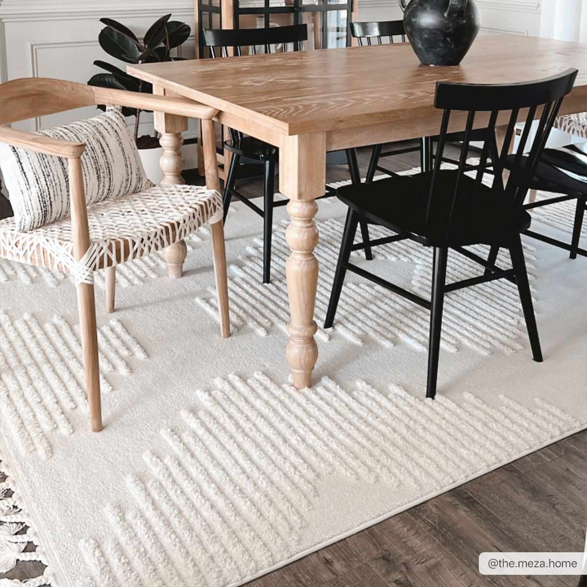 Palimbang Cream 3D Rug - Ornate Home