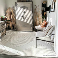 Palimbang Cream 3D Rug - Ornate Home