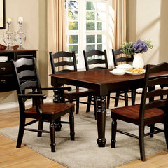 Palisade Black/Cherry Dining Table - Ornate Home