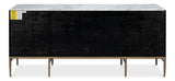 Palisade Tan Shagreen Credenza - Ornate Home