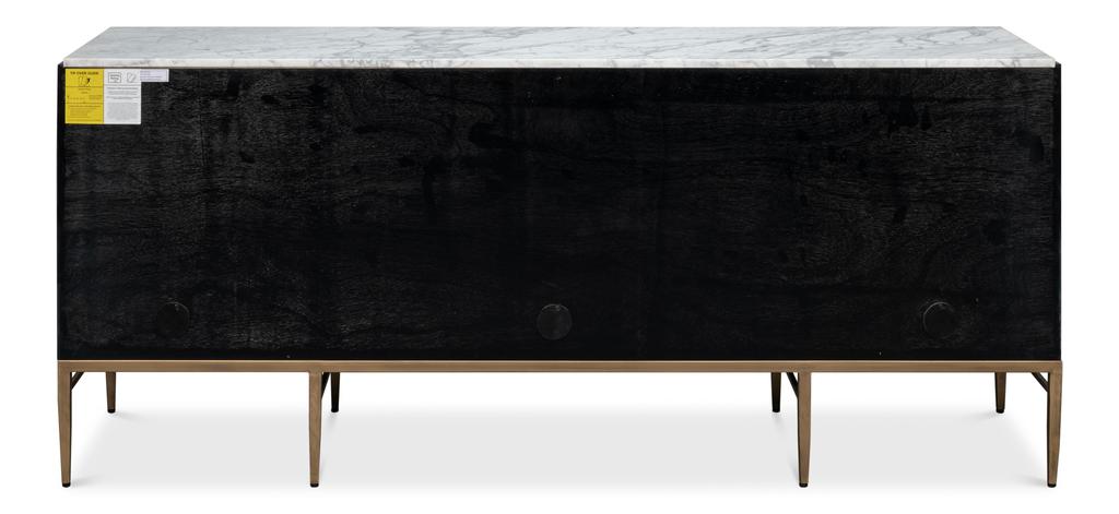 Palisade Tan Shagreen Credenza - Ornate Home