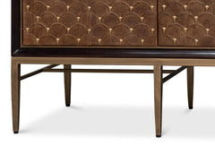 Palisade Tan Shagreen Credenza - Ornate Home