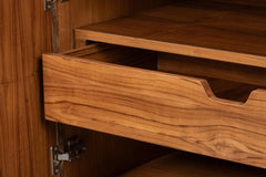 Palisade Tan Shagreen Credenza - Ornate Home