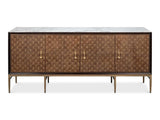 Palisade Tan Shagreen Credenza - Ornate Home