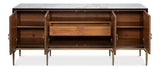 Palisade Tan Shagreen Credenza - Ornate Home