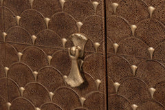 Palisade Tan Shagreen Credenza - Ornate Home