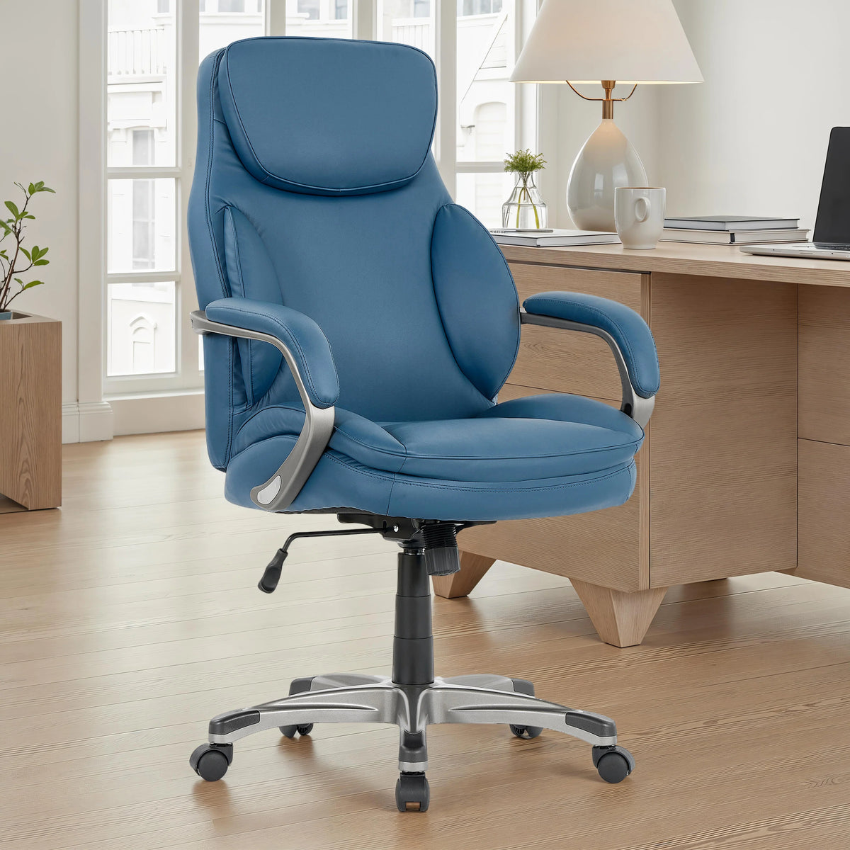 Sealy Palisade Blue Office Chair