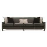 Palisades Charcoal Leather Sofa - Ornate Home