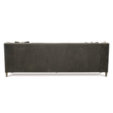 Palisades Charcoal Leather Sofa - Ornate Home