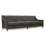 Palisades Charcoal Leather Sofa - Ornate Home