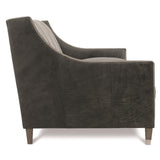 Palisades Charcoal Leather Sofa - Ornate Home